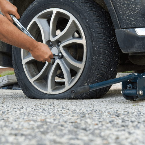 flat tire change league city